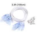 Yescom LED Neon Splice Kit 2-Wire Connectors & Pins 10-Set 14x7mm