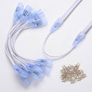 Yescom LED Neon Splice Kit 2-Wire Connectors & Pins 10-Set 14x7mm by yescomusa