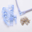 Yescom LED Neon Splice Kit 2-Wire Connectors & Pins 10-Set 14x7mm by yescomusa