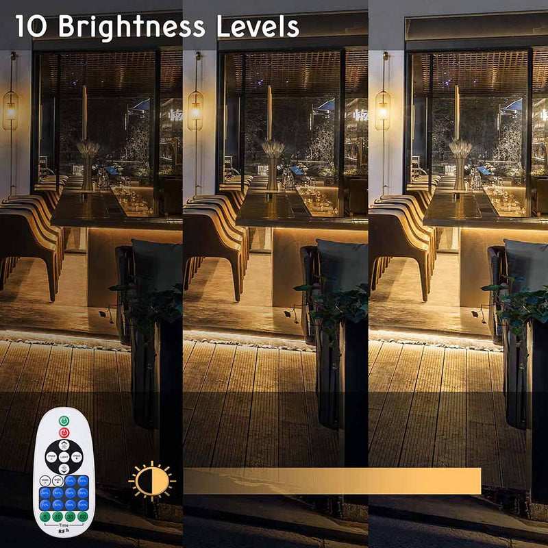 Yescom Flex LED Neon Rope Light Warm White RF Remote