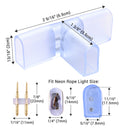 Yescom LED Neon Splice Kit 2-Wire Connectors & Pins 10-Set 14x7mm by yescomusa