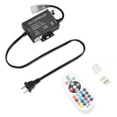 Yescom 110V LED Controller & RF Remote for Neon Rope Light RGBW