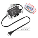 Yescom 110V LED Controller & RF Remote for Neon Rope Light RGBW