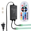 Yescom 110V LED Controller & RF Remote for Neon Rope Light RGBW