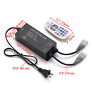 Yescom 110V LED Controller & RF Remote for Neon Rope Light RGBW