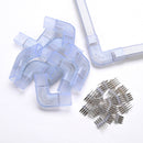 Yescom LED Neon Splice Kit 4-Wire Connectors & Pins 10-Set 18x8mm
