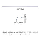 Yescom 3ft 11/16in. Plastic U-Channels Set(5) - for RGBW Neon Rope Lights