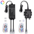 Yescom 110V LED Controller & RF Remote for Neon Rope Light RGBW