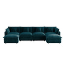 Oversized U Shape Sofa with Ottomans