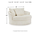 Lindyn - Oversized Swivel Accent Chair