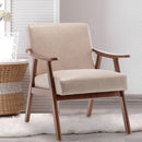 Mid Century Modern Accent Chair With Solid Wood Frame And Extra Thick Backrest by Unique Piece Furniture