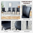 Minimalist Style Minimalist Dining Chairs With Metal Legs by Unique Piece Furniture