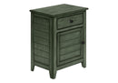 Accent Nightstand, Storage Drawer, Transitional by HouseOfZazla