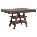 Ferrara - 2 Drawer Counter Height Table - Walnut by HouseOfZazla