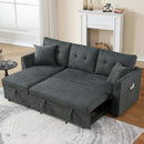 Sectional Sofa Bed L Shaped Sofa Couch Bed With USB Port, Reversible Chaise With Storage by Unique Piece Furniture