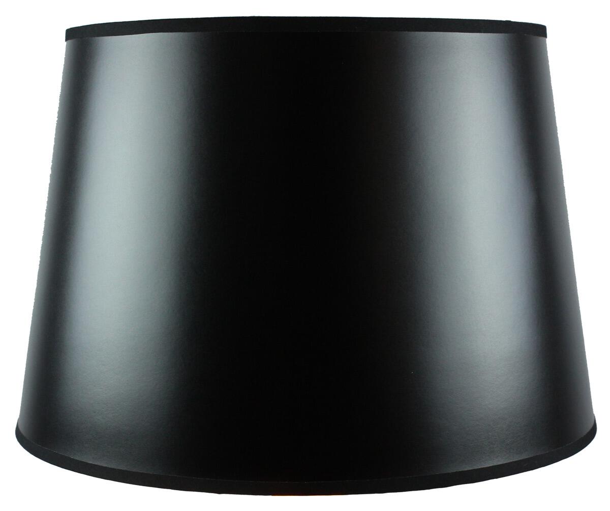 16"W x 11"H Black Parchment Gold-Lined Floor Lampshade