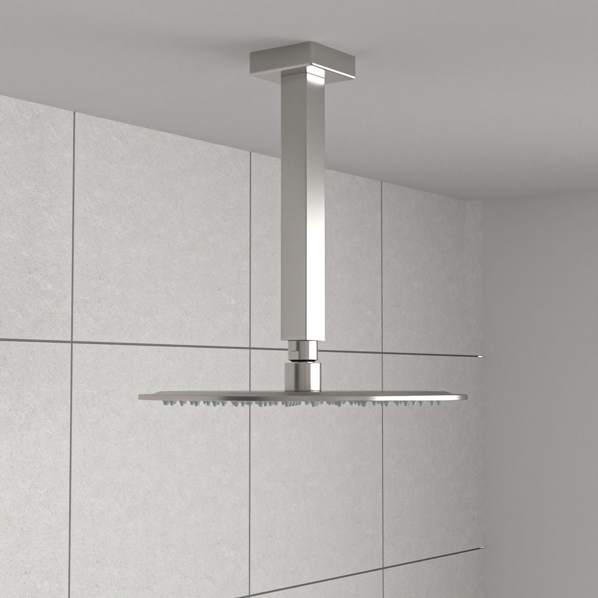 Premium 8" Ceiling Mounted Shower Arm With Flange, photo 5 of 18