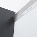 Astro Series - Wall Mounted Storage Cabinet With Soft Closing Drawers - Metallic Gray by HouseOfZazla