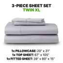 Sheet Set Luxurious Supima, Wrinkle Resistant, Breathable, With 2 Ghostgrip Band