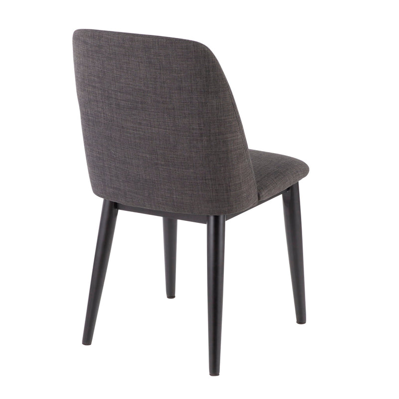 Tintori - Contemporary Dining Chair (Set of 2) - Charcoal, photo 2 of 4