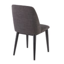 Tintori - Contemporary Dining Chair (Set of 2) - Charcoal by HouseOfZazla