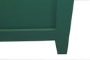59in Green Accent Cabinet with 4 Doors Mid Century Modern Buffet