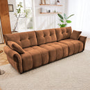 Modern Sofa & Pillows, Textured Cover, High Rebound Cushions by HouseOfZazla
