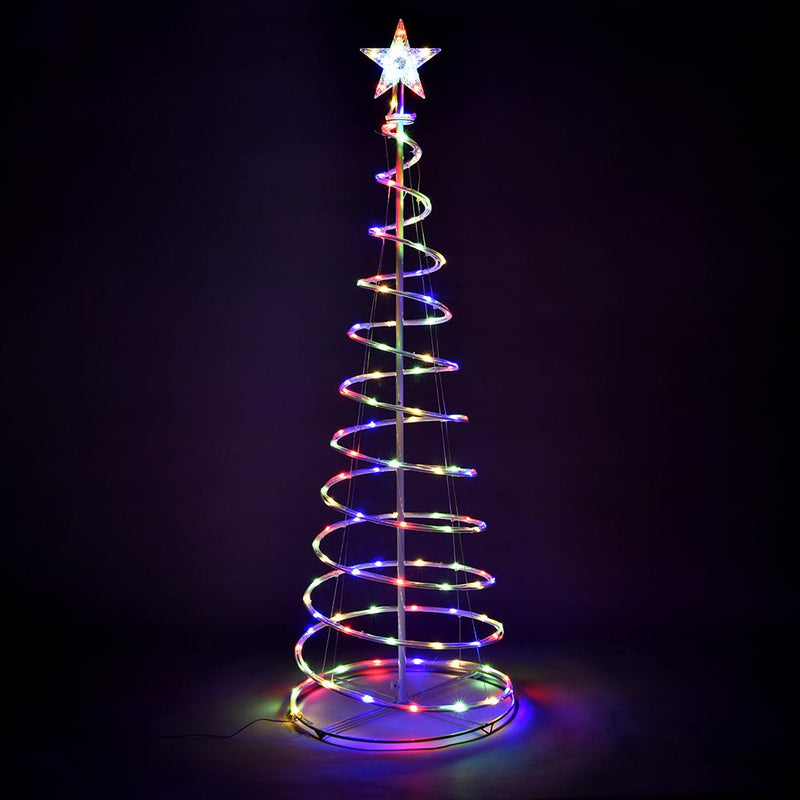 DIY 5' LED Lighted Xmas Spiral Tree Indoor & Outdoor