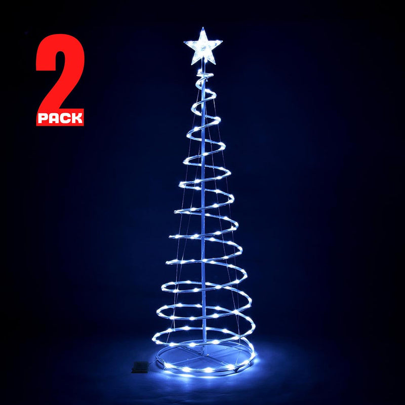 DIY 5' LED Lighted Xmas Spiral Tree Indoor & Outdoor