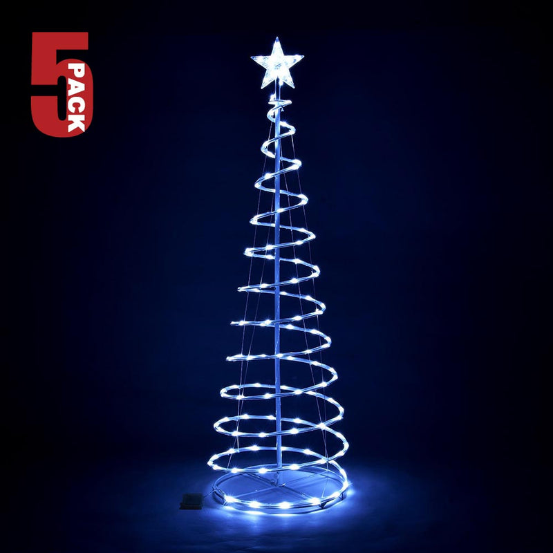 DIY 5' LED Lighted Xmas Spiral Tree Indoor & Outdoor