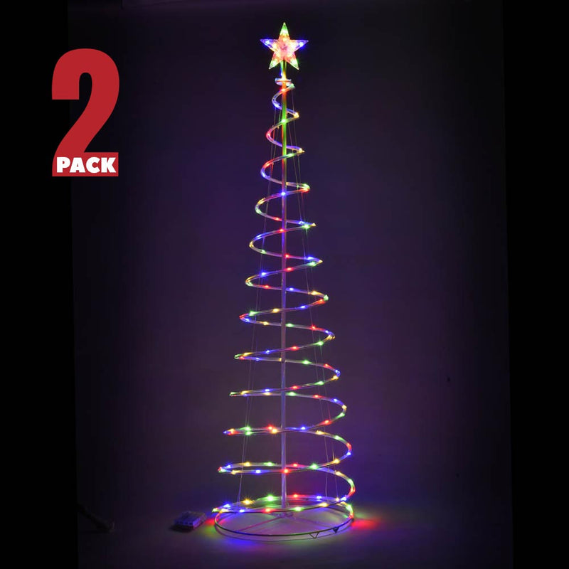 DIY 6' LED Spiral Christmas Tree Indoor & Outdoor