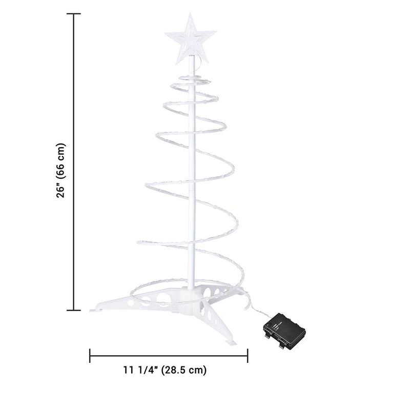 DIY 2ft Spiral Christmas Tree Small Battery Operated