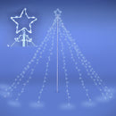 Yescom Christmas Tree Light 9 String Lights with Star & Pole