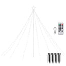 Yescom Christmas Tree Light 9 String Lights with Star & Pole