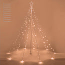 Yescom Christmas Tree Light 9 String Lights with Star & Pole