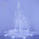 Yescom Christmas Tree Light 9 String Lights with Star & Pole