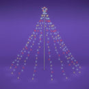 Yescom Christmas Tree Light 9 String Lights with Star & Pole