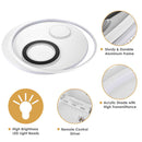 Yescom Modern Circle Ceiling Flush Light with Remote 70W 30 in.