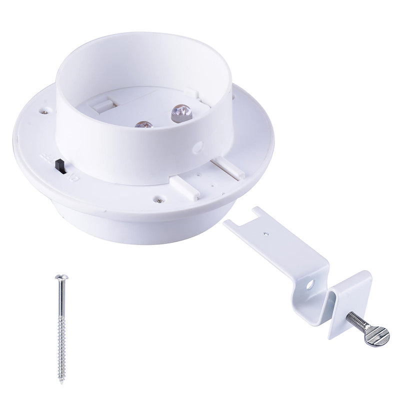 Yescom Dusk to Dawn Solar Light Wall Gutter Mounted 6ct/Pack