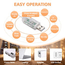 Yescom Curtain Fairy Lights 8-modes Lights Changing