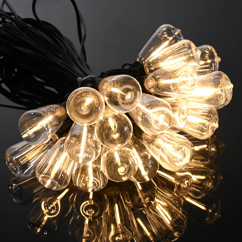 Yescom 110V Commercial String Lights 100-Bulbs 200ft - (4x)50ft