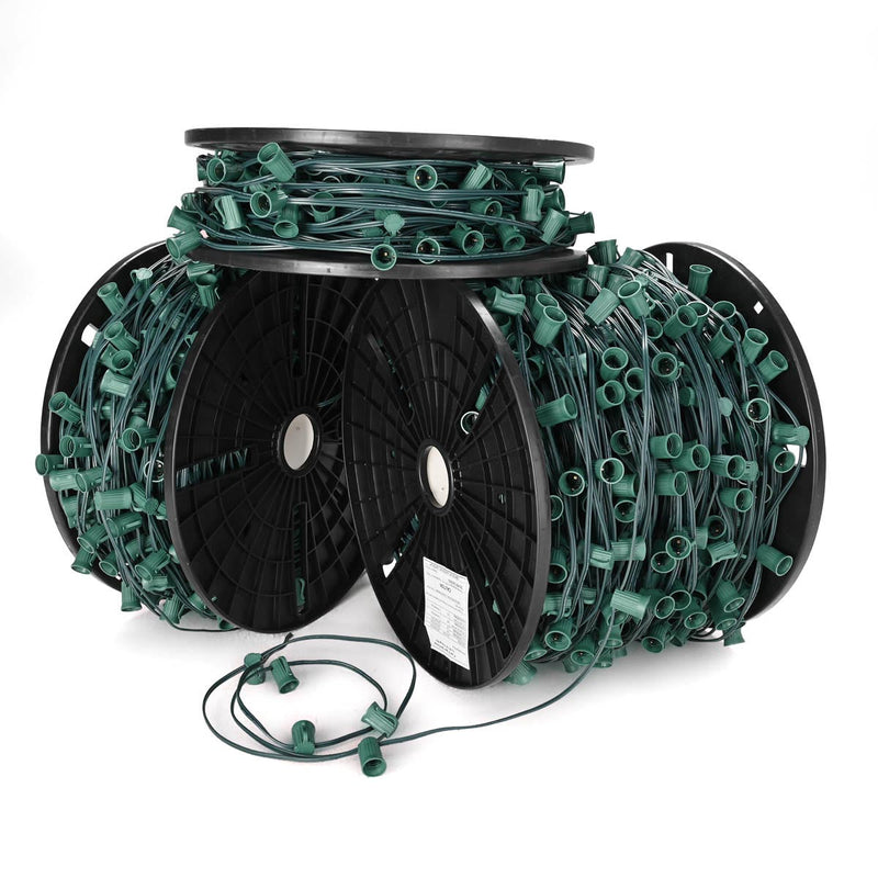 Yescom Commercial C9 Stringer Light with Sockets & Spool SPT-1W