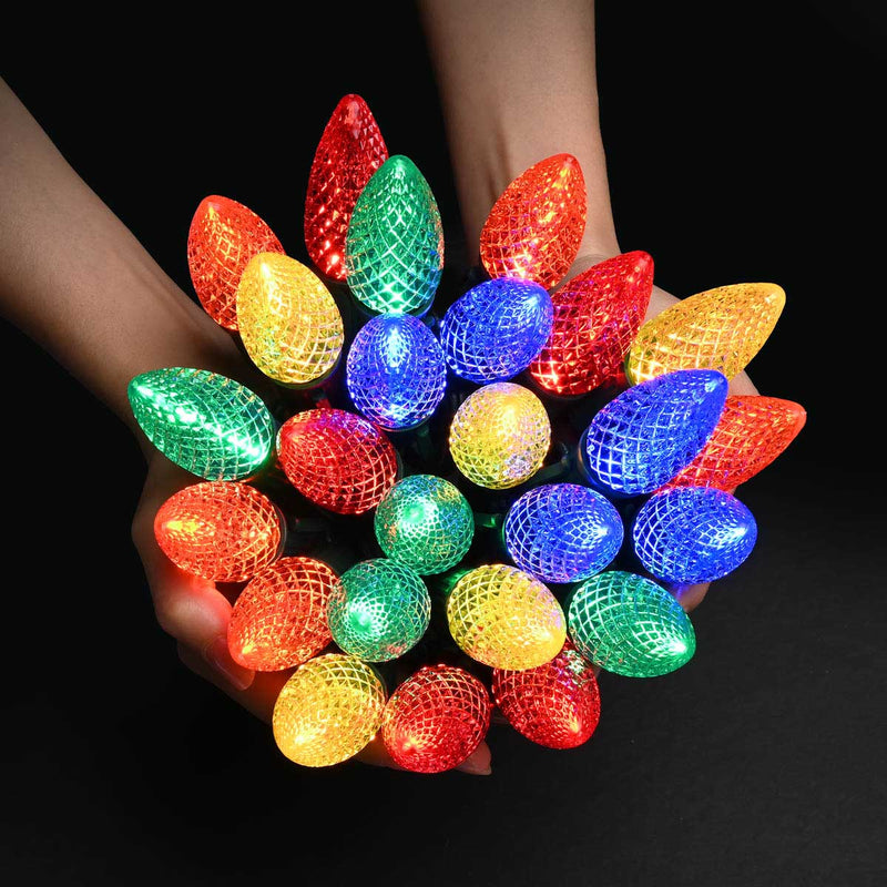 Yescom Commercial Faceted C9 Bulbs (25 Count)