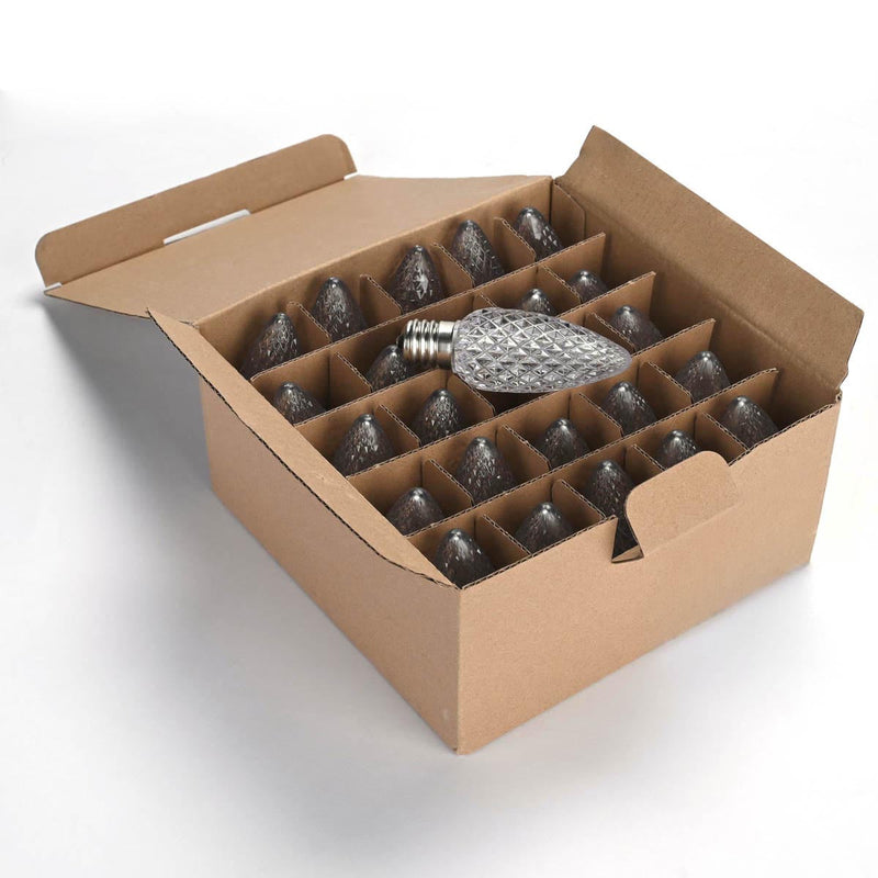 Yescom Commercial Faceted C9 Bulbs (25 Count)