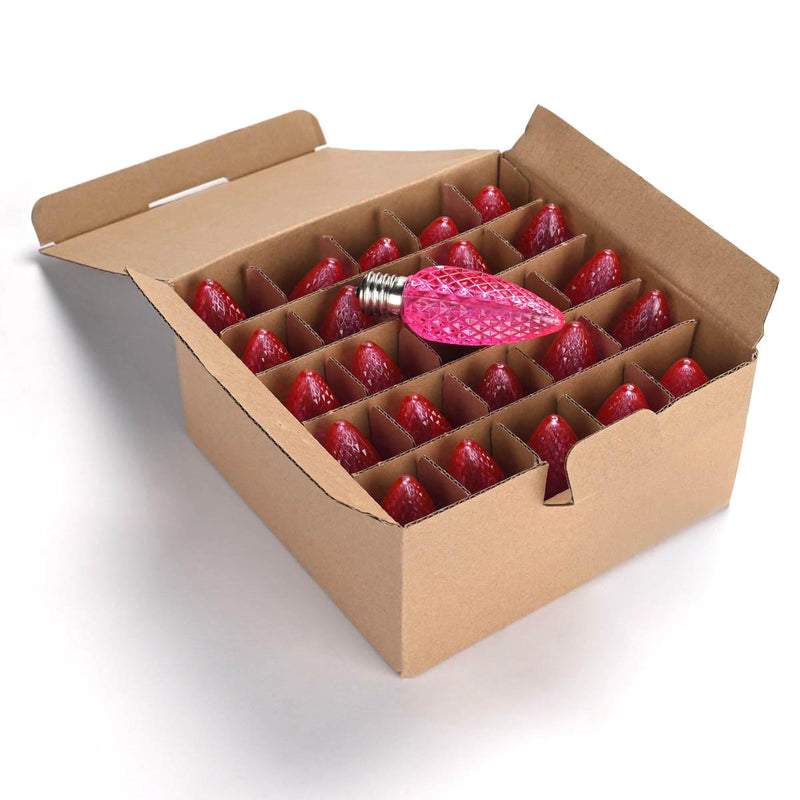 Yescom Commercial Faceted C9 Bulbs (25 Count)