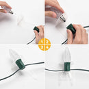 Yescom C7 C9 Christmas Light Clips, Hangers, Stakes, End Caps