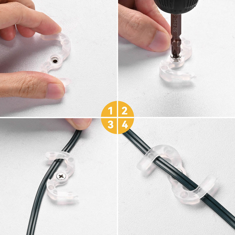 Yescom C7 C9 Christmas Light Clips, Hangers, Stakes, End Caps