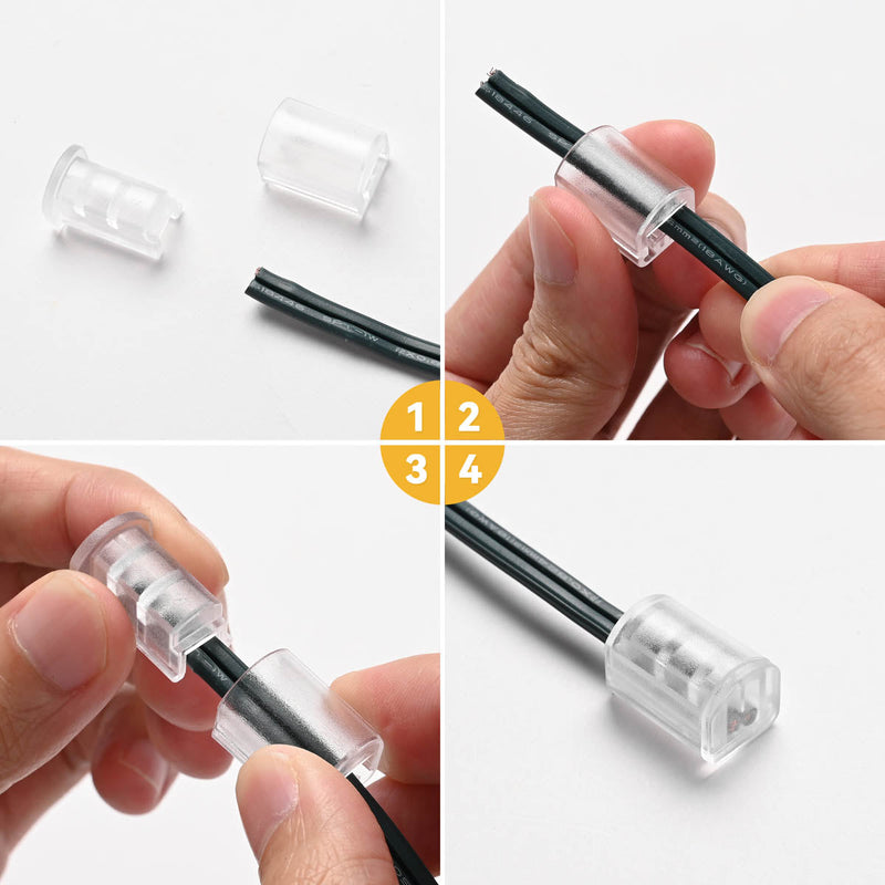 Yescom C7 C9 Christmas Light Clips, Hangers, Stakes, End Caps