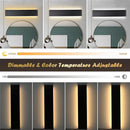 Yescom Bathroom Wall Light APP & Remote Control 18W 25in