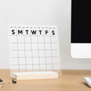 Monthly Square Desk Calendar | Minimalist Style by circleandsquaredecor